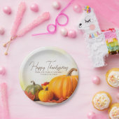 Assiettes En Carton Beau Bon thanksgiving Personnalisable Partie (Fête)