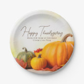 Assiettes En Carton Beau Bon thanksgiving Personnalisable Partie (Devant)