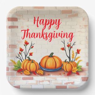 Assiettes En Carton Beau Bon thanksgiving populaire Automne