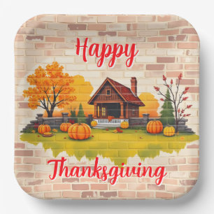 Assiettes En Carton Beau Bon thanksgiving populaire automne