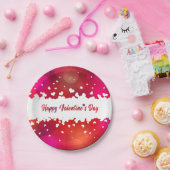 Assiettes En Carton Beau Coeurs Heureuses Saintes-Valentin - Plaque en (Fête)