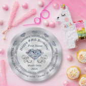 Assiettes En Carton Beau Diamant, Plaques d'Anniversaire Personnalisé (Fête)