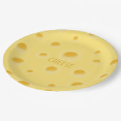 Assiettes En Carton Beau Fromage suisse fantaisie Personnalisable (Angle)