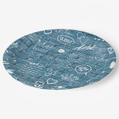 Assiettes En Carton Beau Graffiti Art sur Wall Green Calligraphy (Angle)