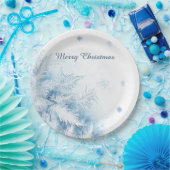 Assiettes En Carton Beau hiver Frost Noël (Fête)