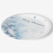 Assiettes En Carton Beau hiver Frost Noël (Angle)