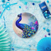 Assiettes En Carton Beau Imaginaire Peacock (Fête)