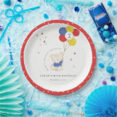 Assiettes En Carton Beau Ours Bleu Aqua Quel Âge Anniversaire (Fête)