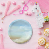 Assiettes En Carton Beau paysage avec nuages fluides (Fête)