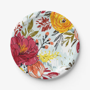 Assiettes En Carton Beau Rose