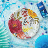 Assiettes En Carton Beau Rose (Fête)