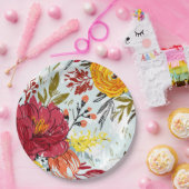 Assiettes En Carton Beau Rose (Fête)