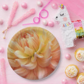 Assiettes En Carton Beau rose Dahlia floral (Fête)