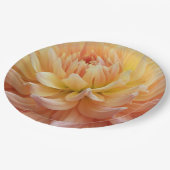 Assiettes En Carton Beau rose Dahlia floral (Angle)