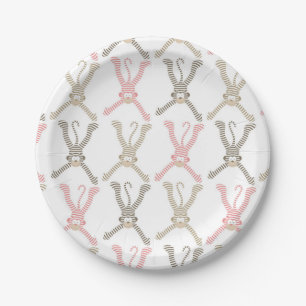 Assiettes En Carton Beau singe de chaussette de bébé