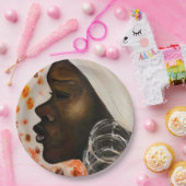 Assiettes En Carton Beauté africaine - Peinture aquarelle (Fête)