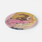 Assiettes En Carton Beauté de sommeil de baiser de prince charme (Angle)