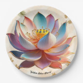 Assiettes En Carton "Beauté Éthérée" (Devant)