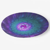 Assiettes En Carton Beauté florale Abstraite Fleur d'art fractionnée c (Angle)