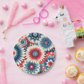 Assiettes En Carton Beautés américaines (Fête)