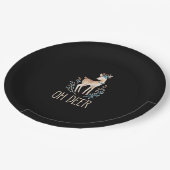 Assiettes En Carton Beautiful Funny Deer Oh Deer Modern Design  (Angle)