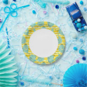 Assiettes En Carton Beaux animaux jouant avec de l'eau 2 (Fête)