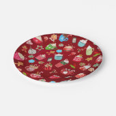 Assiettes En Carton Beaux et amusants "diners de Noël" (Angle)