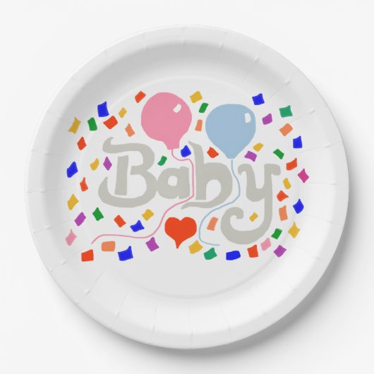 Assiettes En Carton Bébé (Devant)
