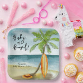 Assiettes En Carton Bébé à bord du Baby shower (Fête)