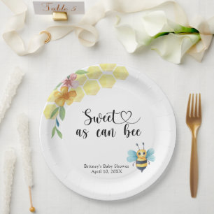 Assiettes En Carton Bébé Abeille - doux comme peut l'être une abeille