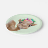 Assiettes En Carton Bébé adorable chameau (Angle)