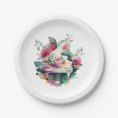 Assiettes En Carton Bébé blanc Grand Piano Considérant (Devant)