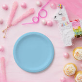 Assiettes En Carton Bébé bleu (Fête)