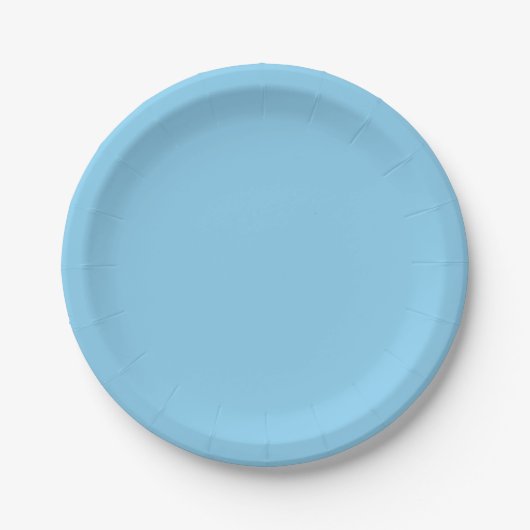 Assiettes En Carton Bébé bleu (Devant)