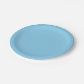 Assiettes En Carton Bébé bleu (Angle)