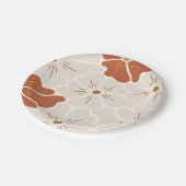 Assiettes En Carton Bébé Boho Super rétro en fleur (Angle)
