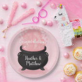 Assiettes En Carton Bébé brasse Sorcière douche gothique rose fille (Fête)