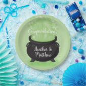 Assiettes En Carton Bébé brasse Sorcière douche Halloween Cauldron (Fête)