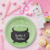 Assiettes En Carton Bébé brasse Sorcière douche Halloween Cauldron (Fête)