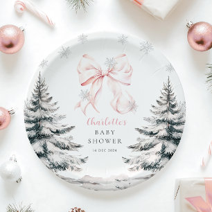 Assiettes En Carton Bébé C'est froid dehors Baby shower de la cave ros