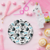 Assiettes En Carton Bébé c'est homme de moustache bleue de garçon un (Fête)