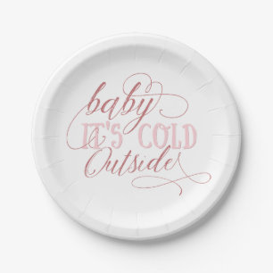 Assiettes En Carton Bébé c'est plat rose extérieur froid de citatio