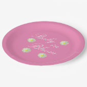 Assiettes En Carton Bébé dans le Baby shower en fleur (Angle)