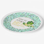 Assiettes En Carton Bébé Dinosaur Hatching Douche Party (Angle)