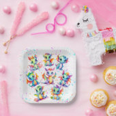 Assiettes En Carton Bébé Dragon Plaques papier fête d'anniversaire (Fête)