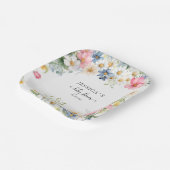 Assiettes En Carton BÉBÉ EN BLOOM ! Baby shower (Angulaire)