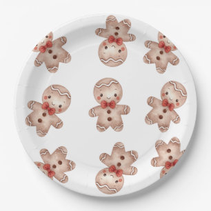 Assiettes En Carton Bébé en pain d'épices Shower