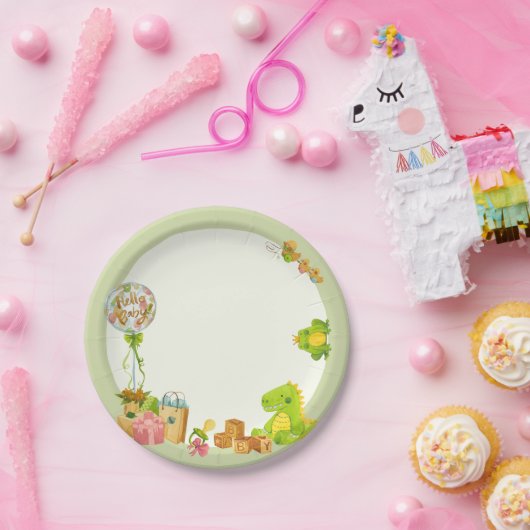 Assiettes En Carton Bébé garçon jouets fête d'anniversaire (Fête)