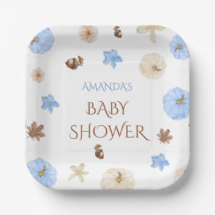 Assiettes En Carton bébé garçon petite citrouille shower