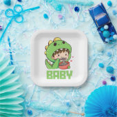 Assiettes En Carton bébé godzilla (Fête)